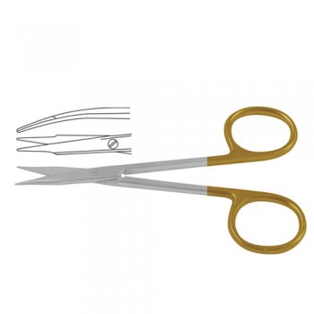 TC Stevens Tenotomy Scissor Curved - Blunt/Blunt Stainless Steel, 10.5 cm - 4 1/4"